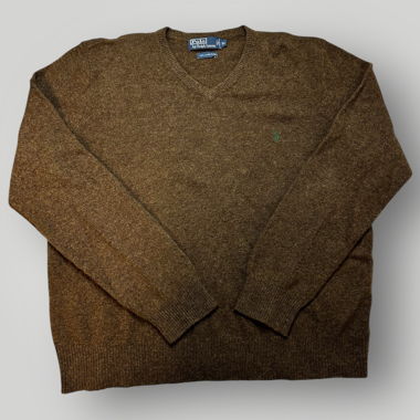 Polo Ralph Lauren lambswool sweater brown XL