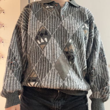Pull en tricot à motif