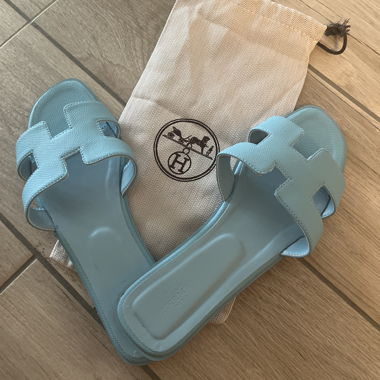 Hermes Blue Sandals