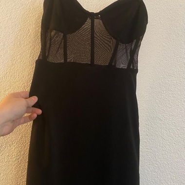 Black Mesh Dress