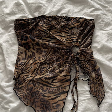 Top bandeau vintage Y2K