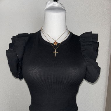 Schwarzes Top
