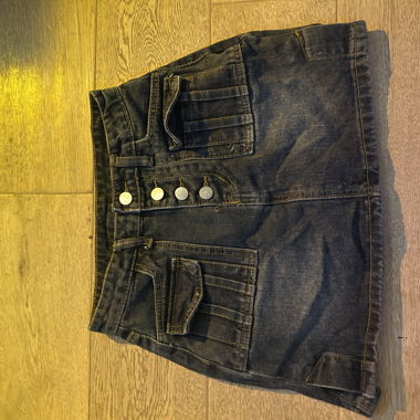 Mini jupe Y2k en jean fonce 