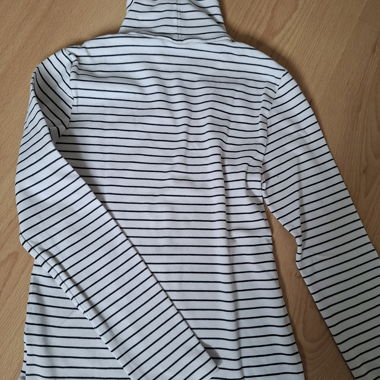 Striped Turtleneck Top