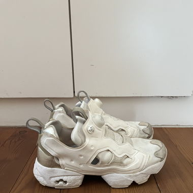 reebok insta pump fury weiss & gold