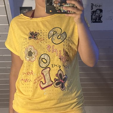 Yellow Statement Top