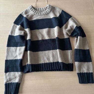 PIOMBO gestreifter Strickpullover