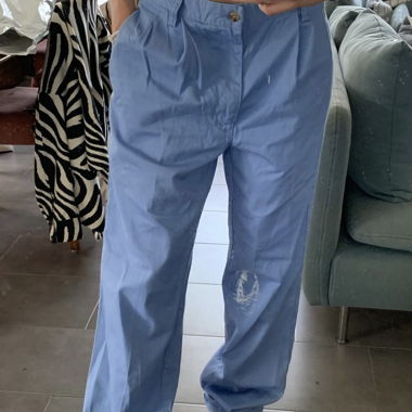 Pantalon de costume bleu Polo
