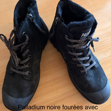 Stivali Palladium neri foderati Taglia 38