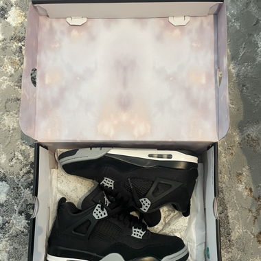 Jordan 4 black canvas