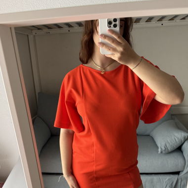 Zara orange dress
