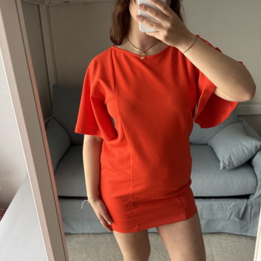 Zara orange dress