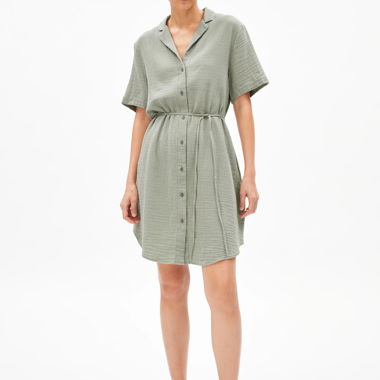 Blusenkleid MABELAA MUSSELIN - seagreen