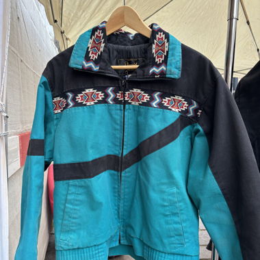 Turquoise Patterned Jacket
