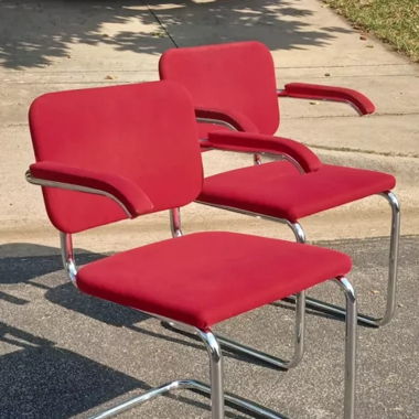 Paire de fauteuils  Cesca de Marcel Breuer