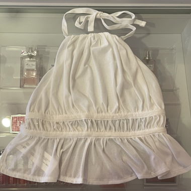 Top bianco Pull&Bear con schiena scoperta