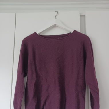Kaschmirpullover bordeauxrot