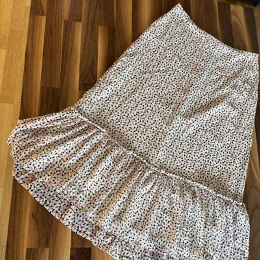 Gonna a pois / Beige