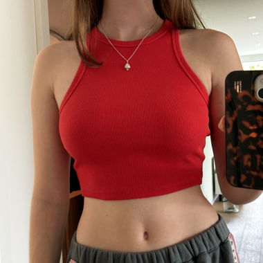 Rotes Ribbed Crop Top