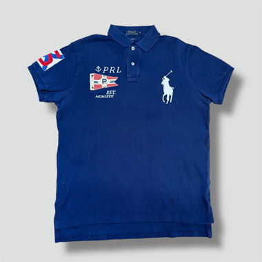 Polo Ralph Lauren sailing navy blue poloshirt 
