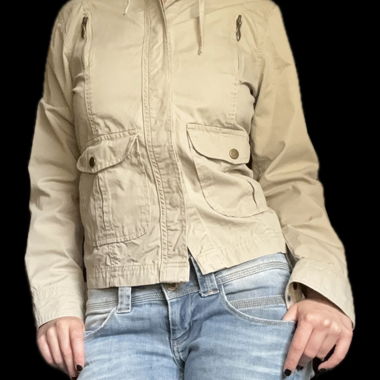 Veste de printemps beige Y2K