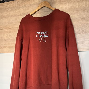 Oversized Pullover mit Front&Back Print