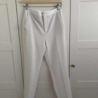 Pantalon en tissu blanc ZARA