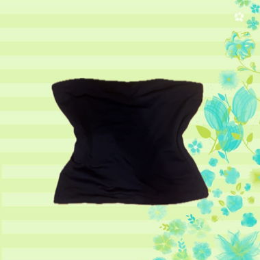 Black Bershka Bandeau Top