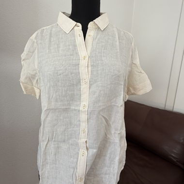 Chemise en lin Marc O'Polo beige clair