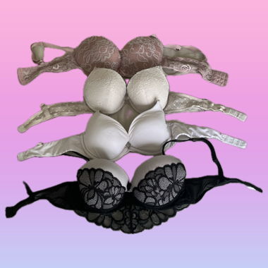 4er BH-Set mit Spitze