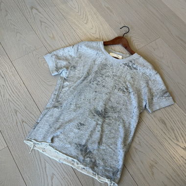 Grey Ripped T-Shirt IRO Jeans size - L