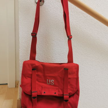 Sac en en toile bandoulière US rouge