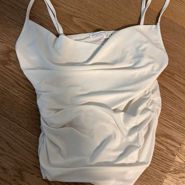 Top Stradivarius bianco