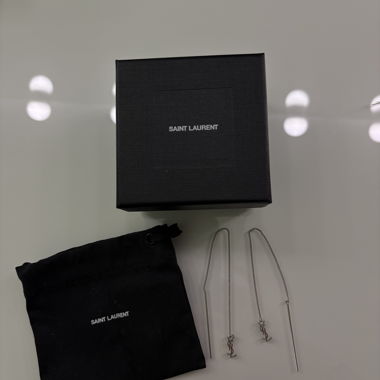 YSL Ohrringe silbern