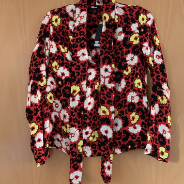 Bluse mit Blumenmuster aus Satin von The Kooples