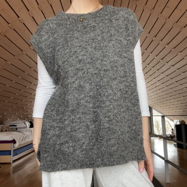 Gilet in lana di alpaca