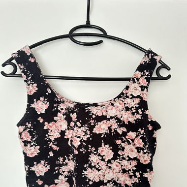 Top à fleurs