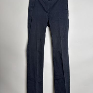 Navy striped trousers