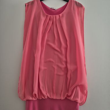 Long Pink Sleeveless Top