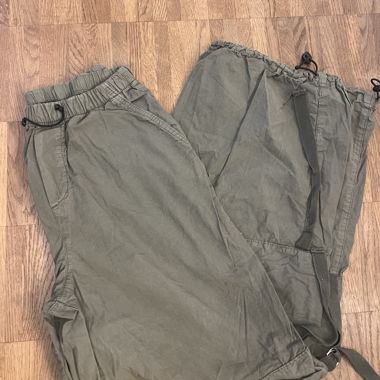 Jean cargo vert menthe