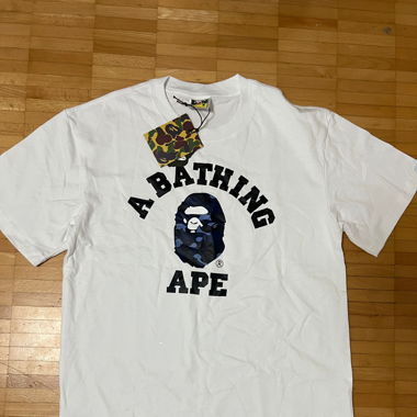 BAPE Color Camo College Tee White/Navy