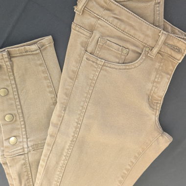 H&M Skinny-Hose beige, Grösse 34