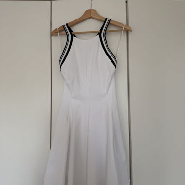 Abito bianco Zara effetto patinato
