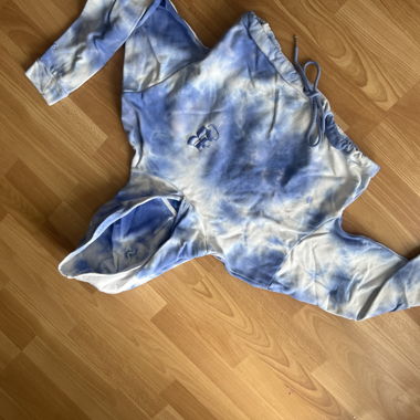 Hoodie Batik Bleu