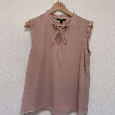 Blusa senza maniche rosa antico