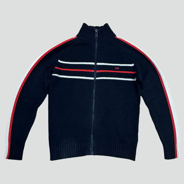 VIntage style knitted Buerberry zipup