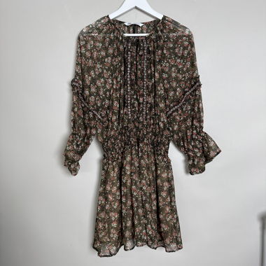 Zara Floral Mini-Kleid