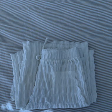 White Zara Fabric Pants
