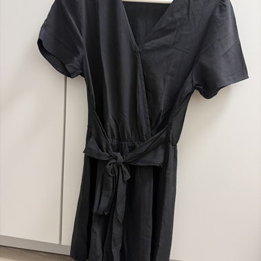 Black Wrap Jumpsuit