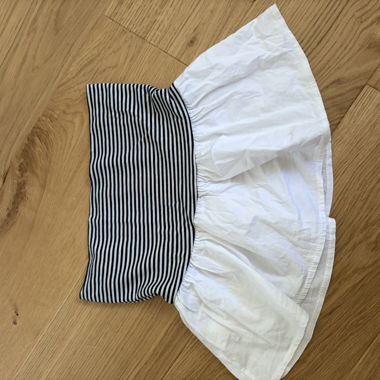 Streifentop weiss-schwarz